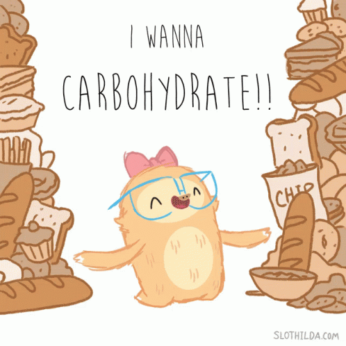 Sloth Saying I Wanna Carbohydrate