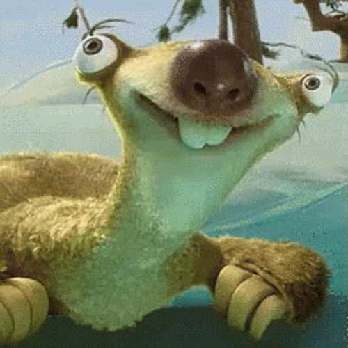 Sloth Sid Speaking GIF