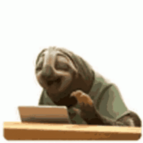 Sloth Slow Typing GIF