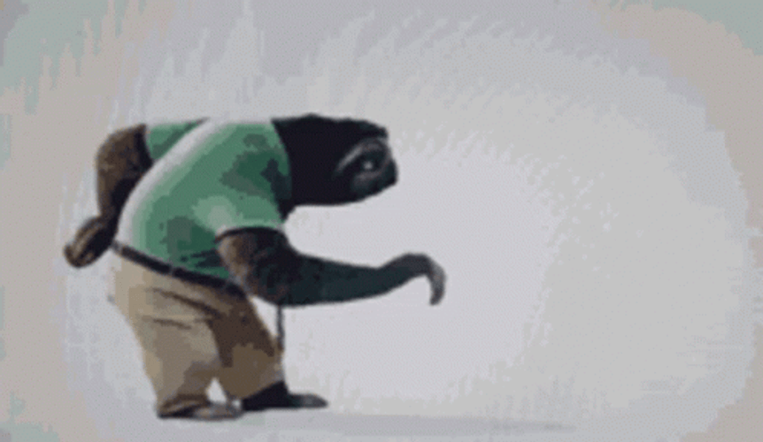 Sloth Walking Slow Pace Animation GIF