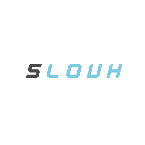 Slouh Logo with Blue and Black Letters