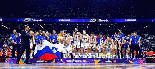 Slovenia Won The Basketball Championship GIF