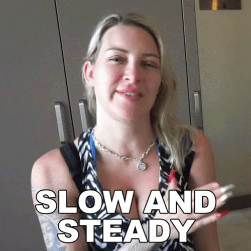 Slow And Steady Tracy Kiss GIF
