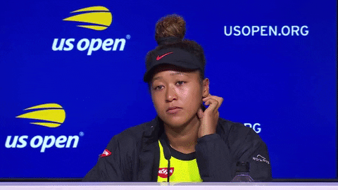 Slow Blink Bored Naomi Osaka GIF