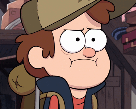 Slow Blink Dipper Pines Gravity Falls GIF