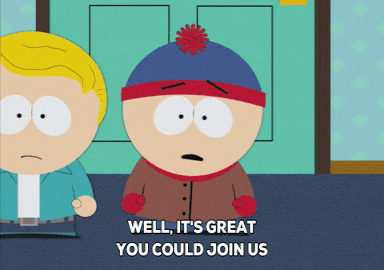 Slow Blink Eric Cartman South Park GIF