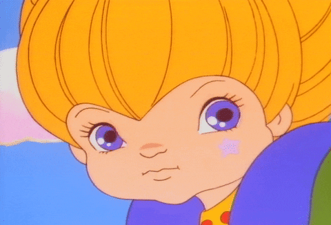 Slow Blink Rainbow Brite Animation GIF