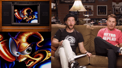 Slow Blink Troy Baker Retro Replay GIF