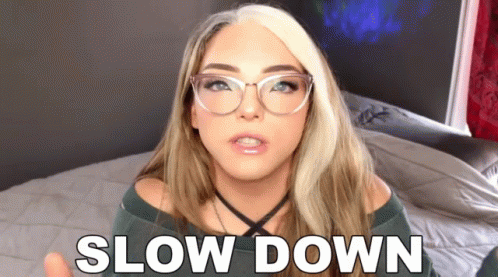 Stef Sanjati Advises Slow Down GIF