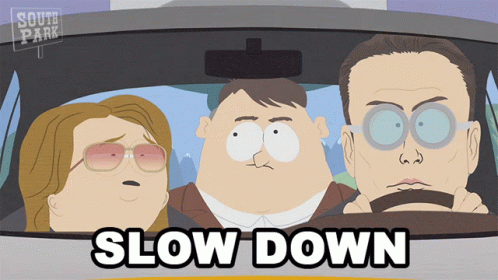 South Park Slow Down Driving GIF