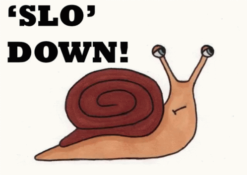 Cute Snail Art Slow Down GIF
