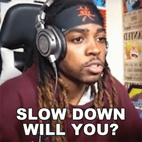 The Black Mastadonte Slow Down Will You GIF