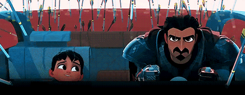 Slow Glancing Nimona Movie GIF