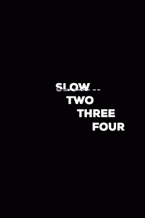 Slow Glitchy Black And White Text Design GIF