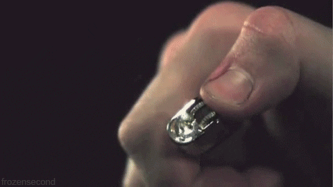 Slow Motion Lighter Flame GIF