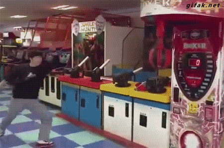 Slow Motion Spinning Back Kick GIF