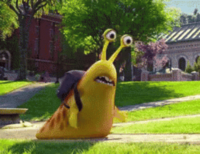 Slow Moving Slug Struggling GIF