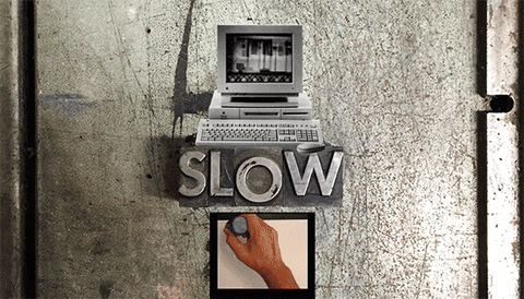Slow Old School Technology GIF