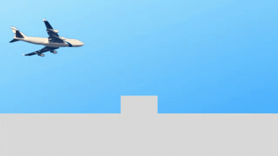 Slow Plane Fall Crash And Burn GIF