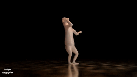 Slow Spinning Movements Animated Monkeys GIF