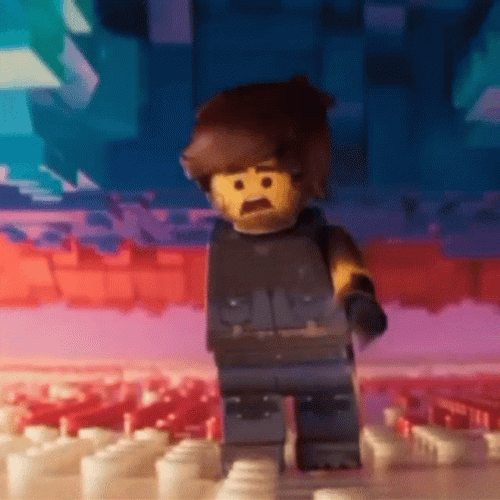 Slowly Diminishing Lego Man GIF