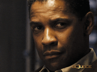 Sly Smile Denzel Washington Close Shot GIF