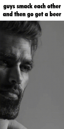 Smack Each Other And Then Go Get Beer GIF