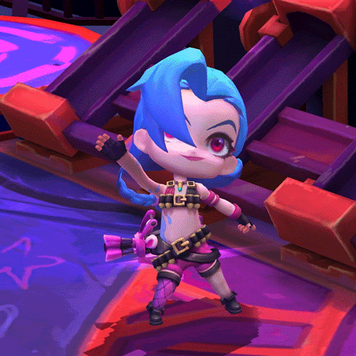 Small Arcane Jinx Flip Her Hair GIF