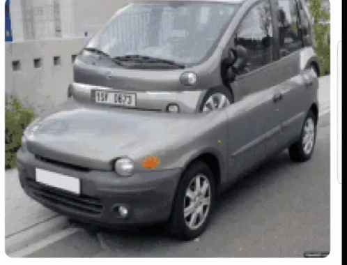 Small Gray Car License Plate 151 063 73 GIF