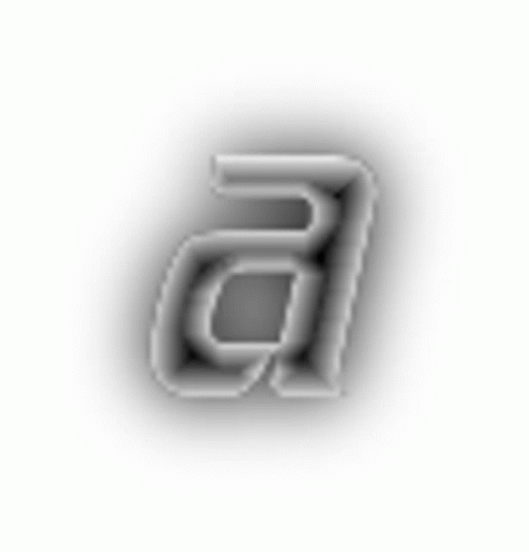 Small Letter A In Black And White GIF