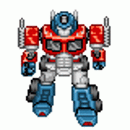 Small Optimus Prime Toy GIF