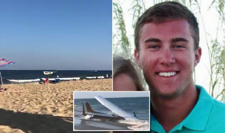 Small Plane Crash Maryland Beach GIF