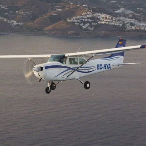 Small Plane With EC-HYA Written on Side