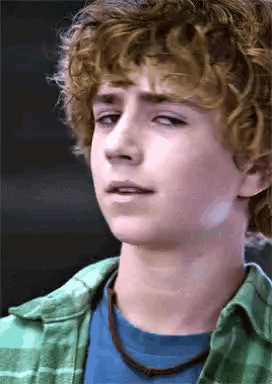 Small Smile Percy Jackson GIF
