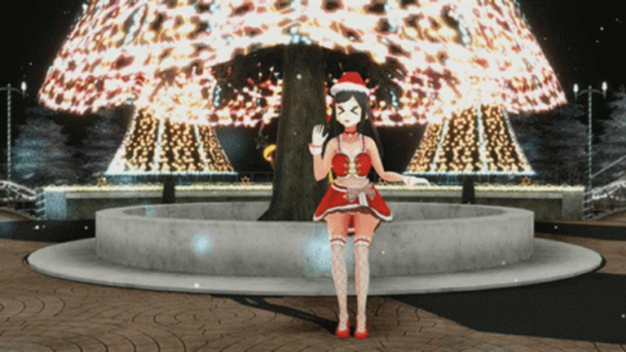 Small Town Christmas Anime Dancing GIF