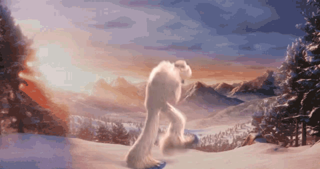 Smallfoot Migo Dancing In Snow GIF
