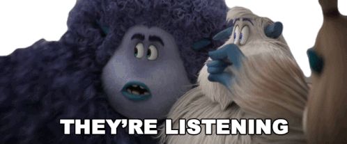 Smallfoot They're Listening GIF