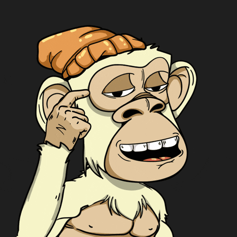 Smart Meme Animated Monkey GIF