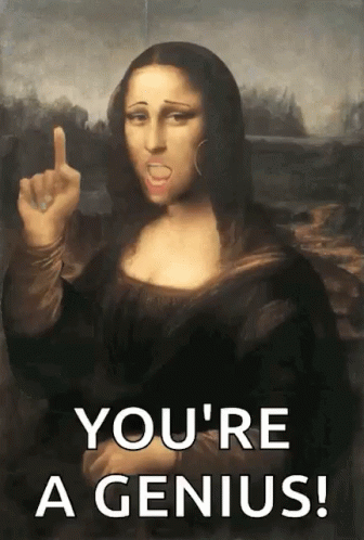 Smart Meme Funny Mona Lisa GIF