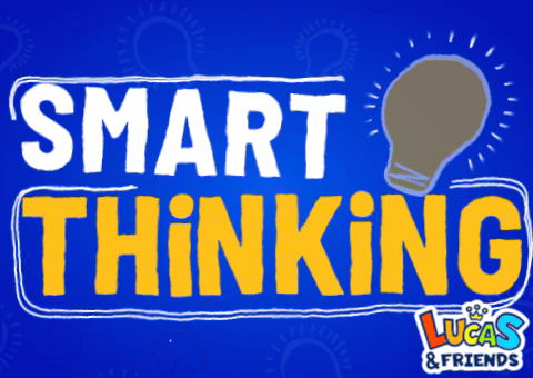 Smart Thinking Yellow Text