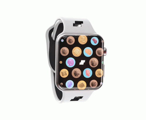 Smart Watch Black Band White Face 10:09