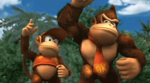 Smash Bros Donkey Kong Pointing GIF