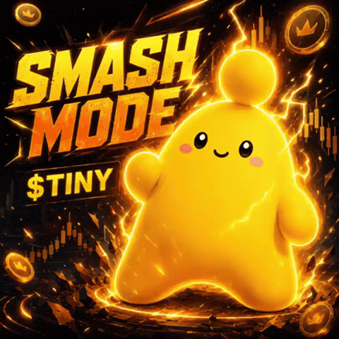 Smash Mode Tiny Advertisement With Yellow Character GIF