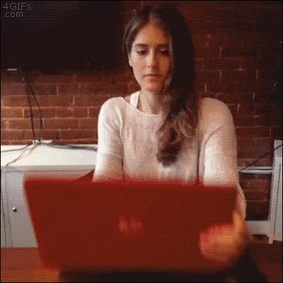 Smashing Computer Frustrated Chatter GIF