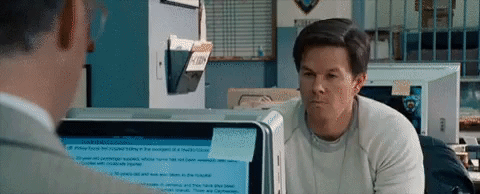Smashing Computer Mad Mark Wahlberg GIF