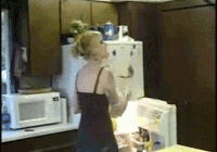 Smashing Milk On Face GIF