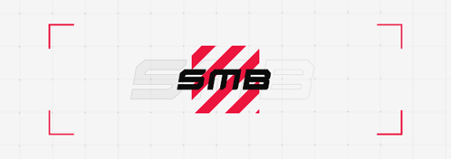 SMB Logo With Red And White Stripes GIF