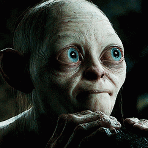 Smeagol Seriously Thinking GIF