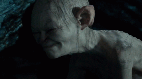 Smeagol Wide Awake Gaze GIF