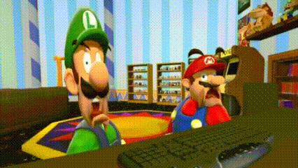 Smg4 Mario And Luigi's Reaction To Information GIF